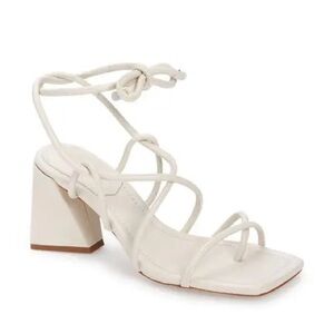 Schutz ivory strappy sandals